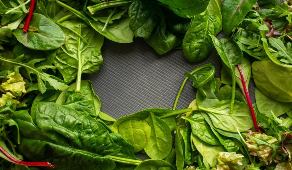 Leafy Green Vgetables contain a high amount of zeaxanthin and lutein. It helps with strengthening your eyesight over time.