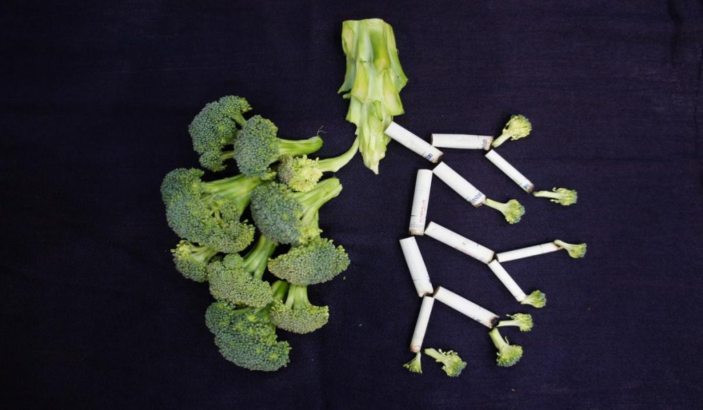 Brocolli can keep blood vessels strong and it can help reduce cholesterol. 